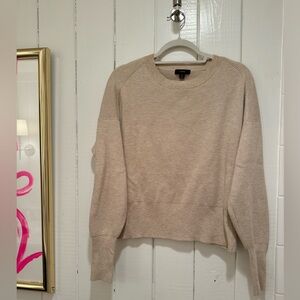 JCrew Tan Merino Wool Blend Sweater Ladiess Small